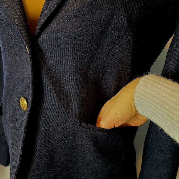 J.CREW Schoolboy Blazer Sz 4 Navy Blue NEW Career Preppy Wool Old Money Heritage - Picture 2 of 10